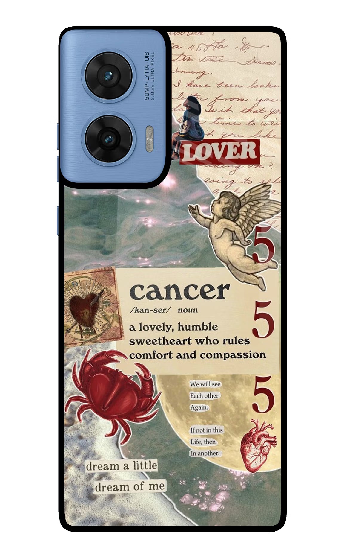 Cancer Zodiac Moto G96 5G Glass Case Back Cover by Casekaro