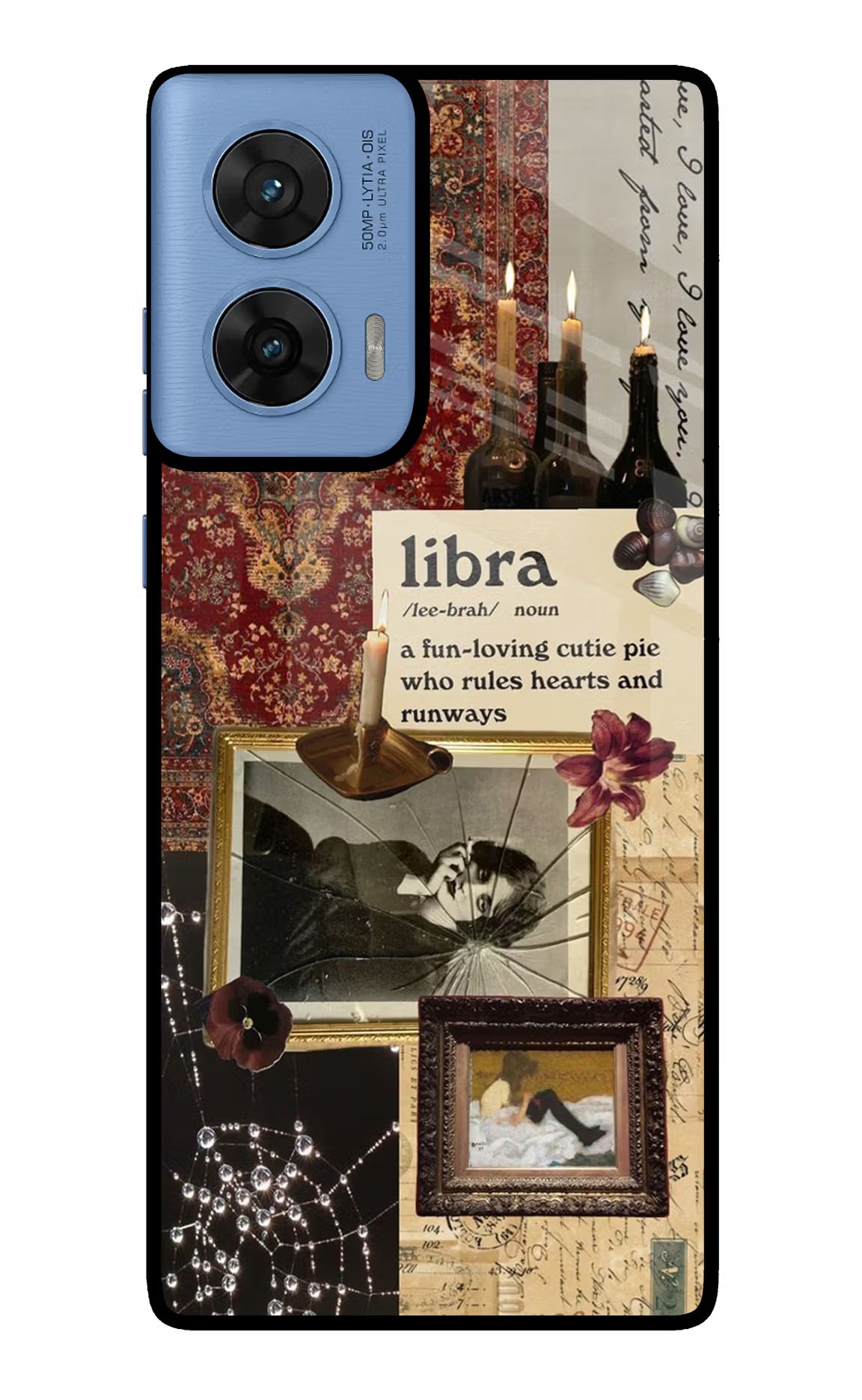 Libra Zodiac Moto G96 5G Glass Case Back Cover by Casekaro