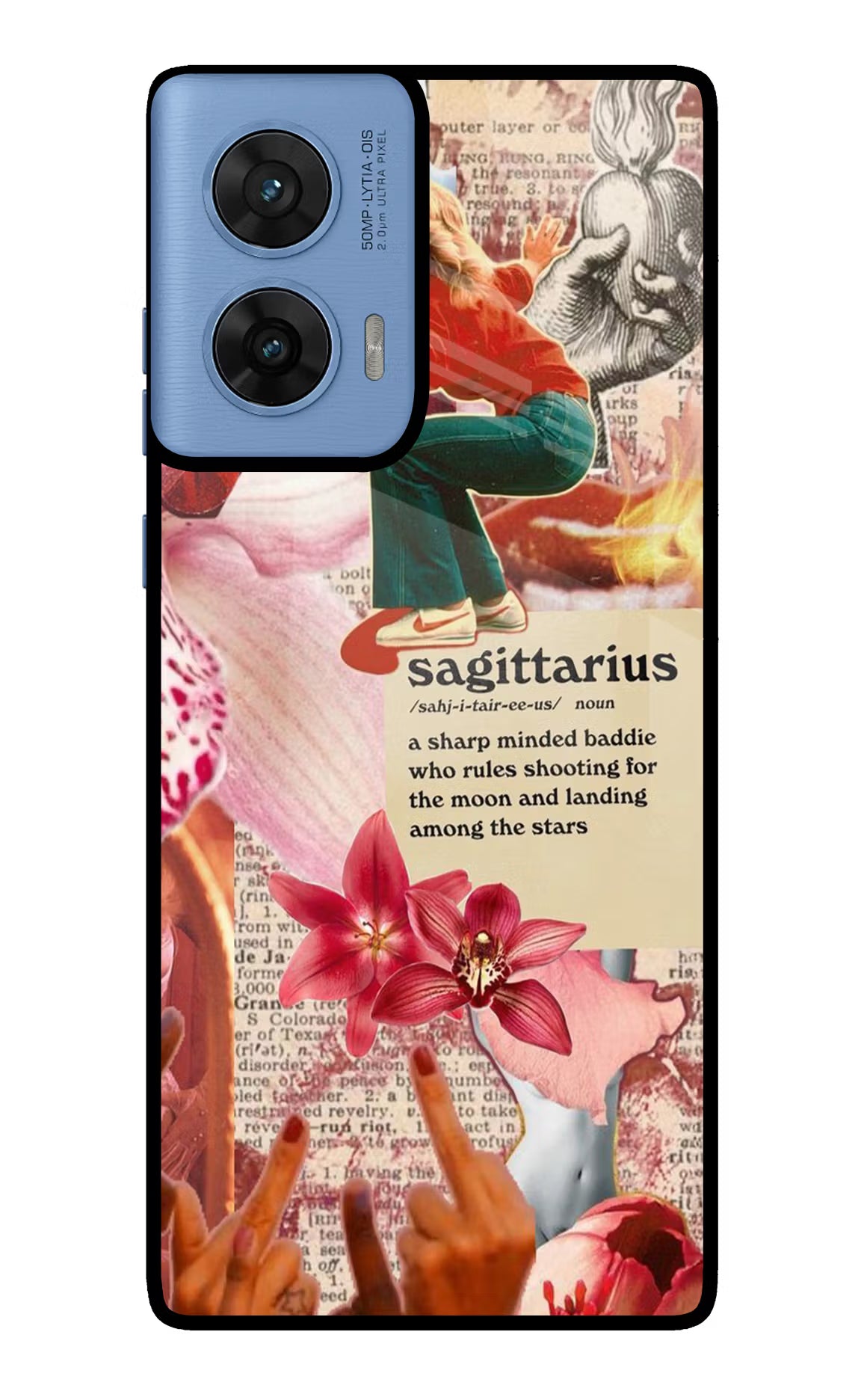 Sagittarius Zodiac Moto G96 5G Glass Case Back Cover by Casekaro