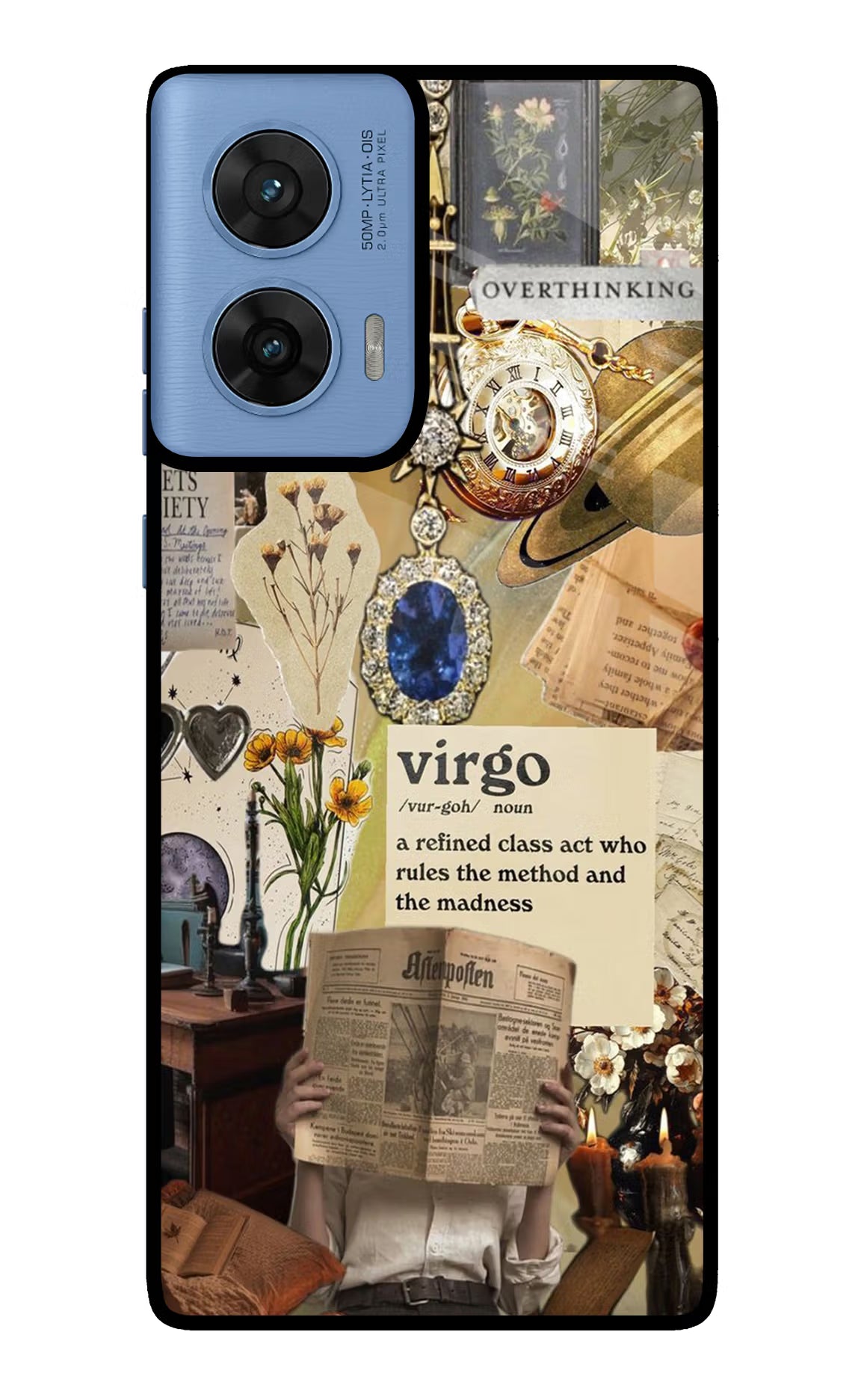 Virgo Zodiac Moto G96 5G Glass Case Back Cover by Casekaro