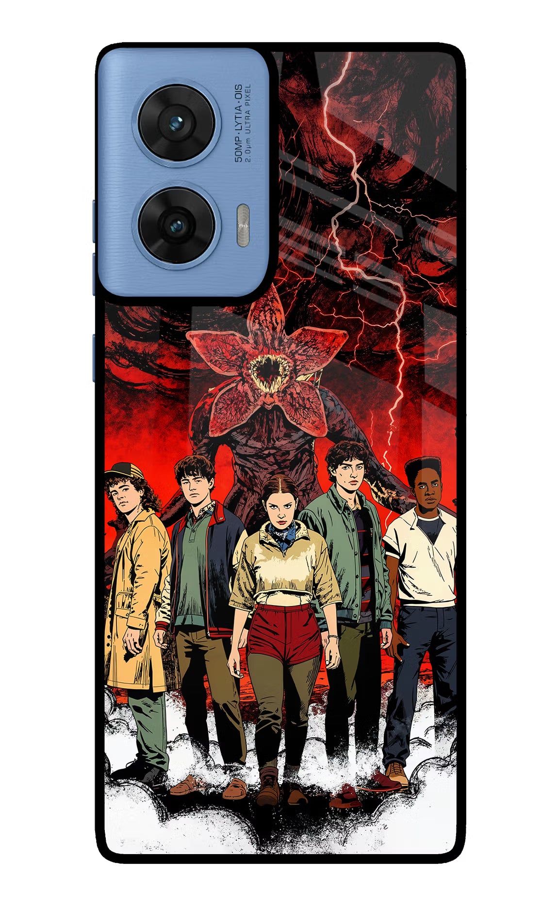 Ordinary Things Characters Moto G96 5G Glass Case Back Cover by Casekaro