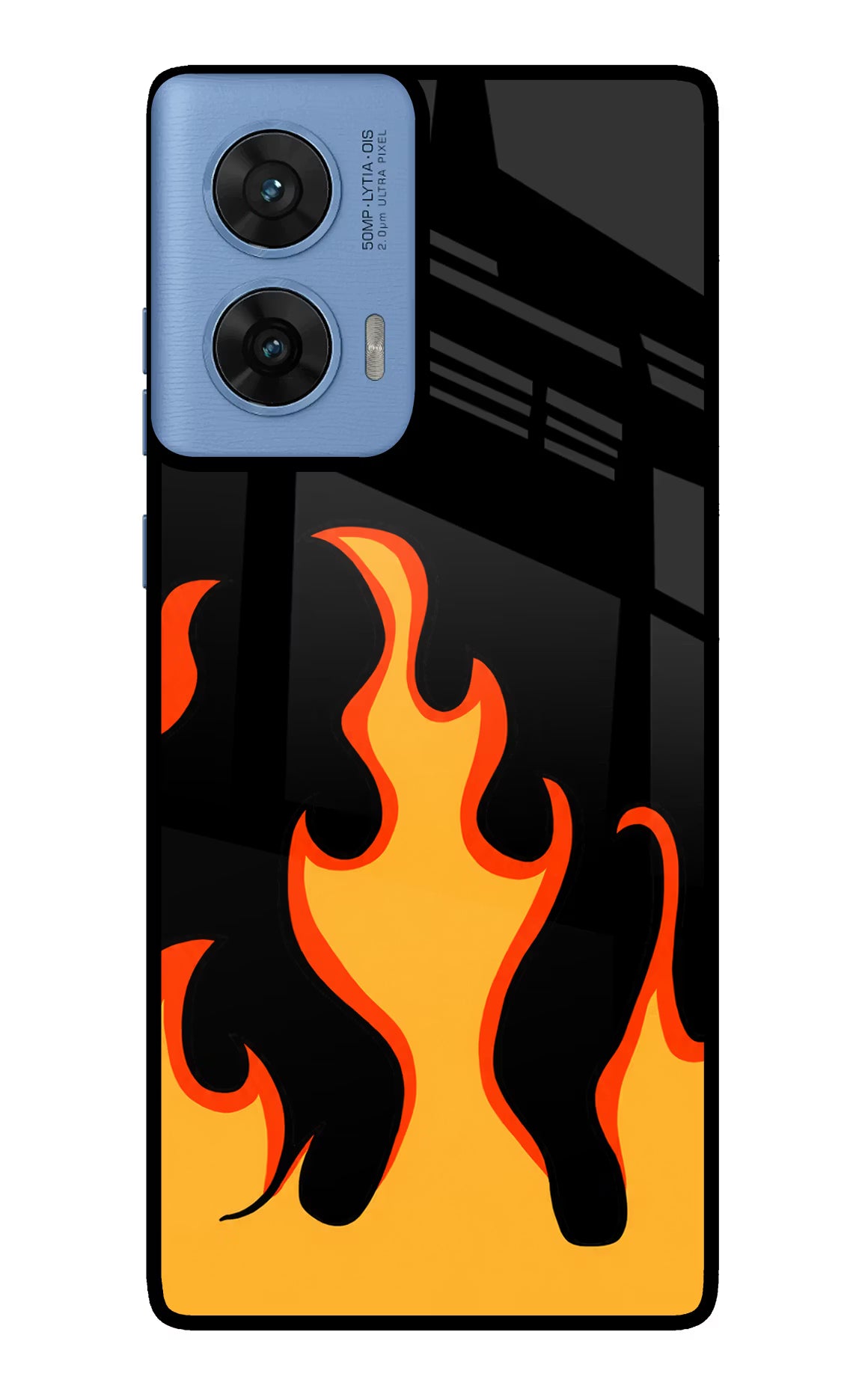 Fired Up – Black Moto G96 5G Glass Case