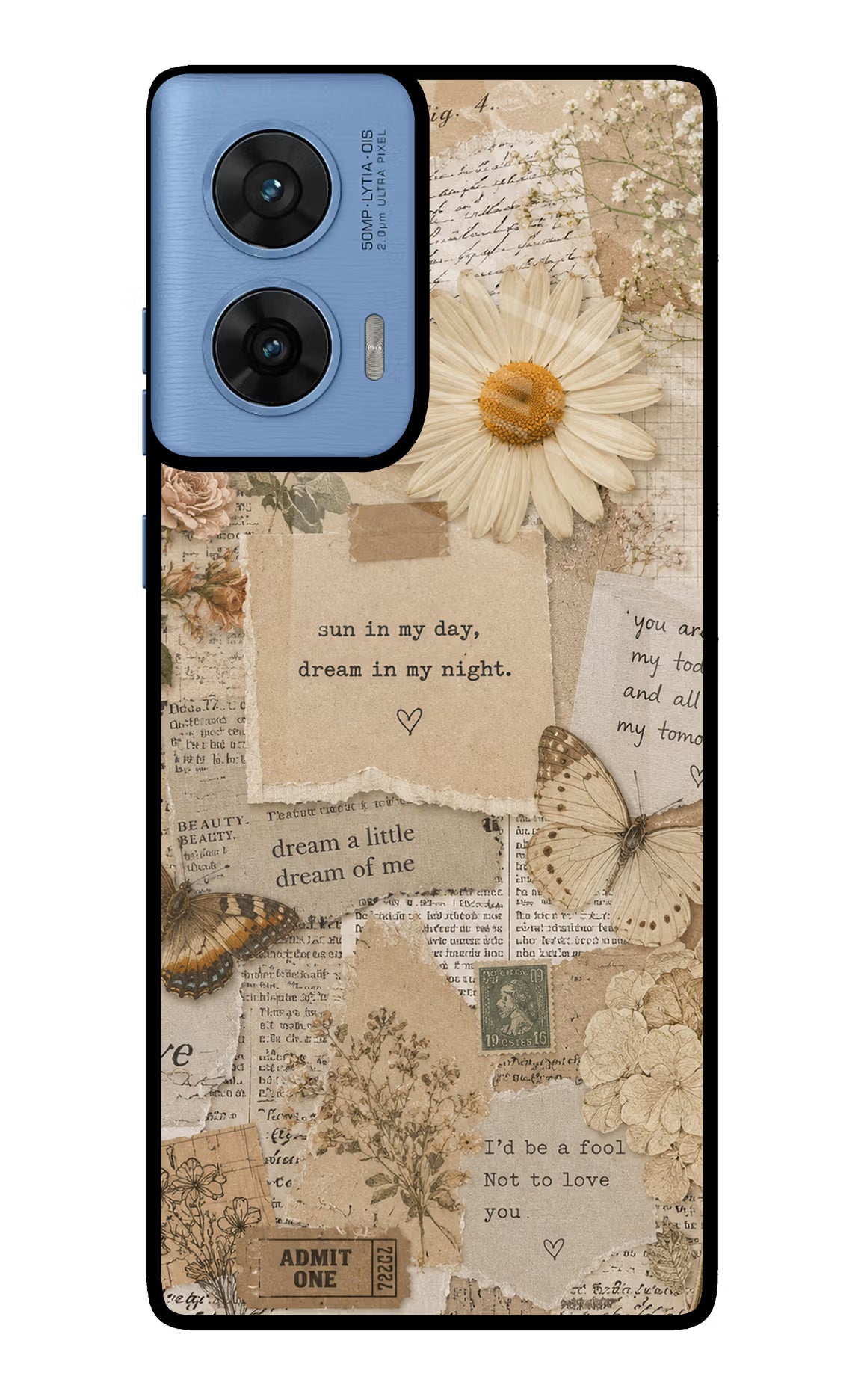 Vintage case Moto G96 5G Glass Case