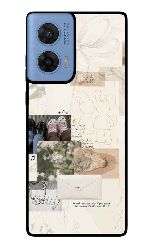 Soft Aesthetic Moto G96 5G Glass Case