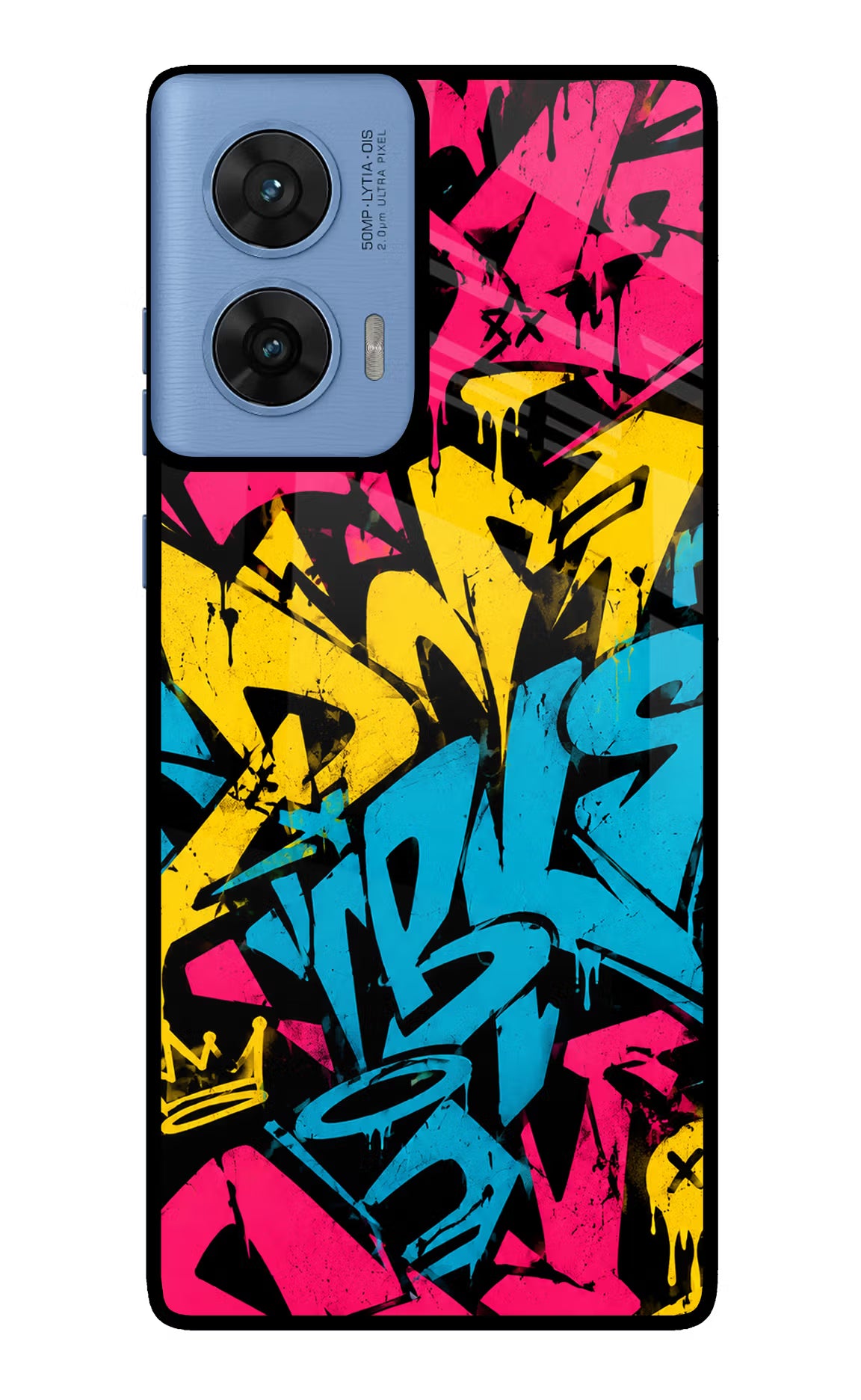 Graffiti Vibe Moto G96 5G Glass Case