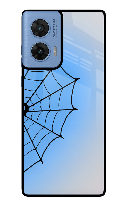 Blue Web Moto G96 5G Glass Case