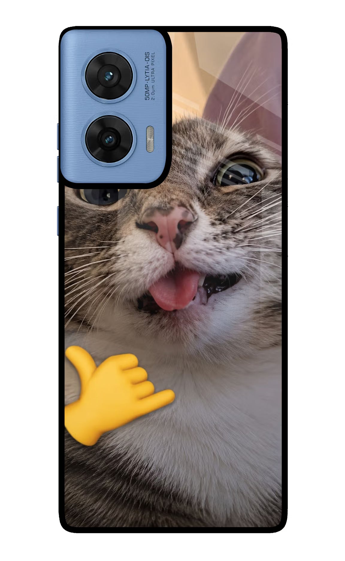 Silly Cat Call Moto G96 5G Glass Case