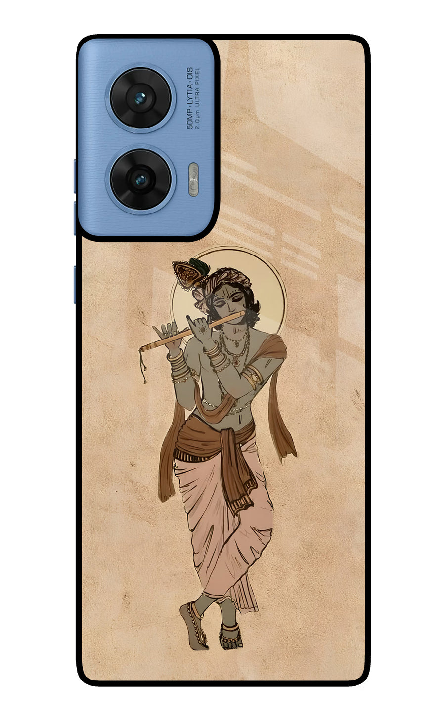 Krishna Moto G96 5G Back Cover, Glass case