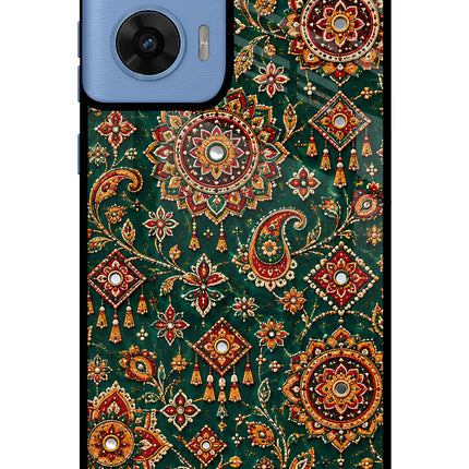 Green Pataka Moto G96 5G Glass Case