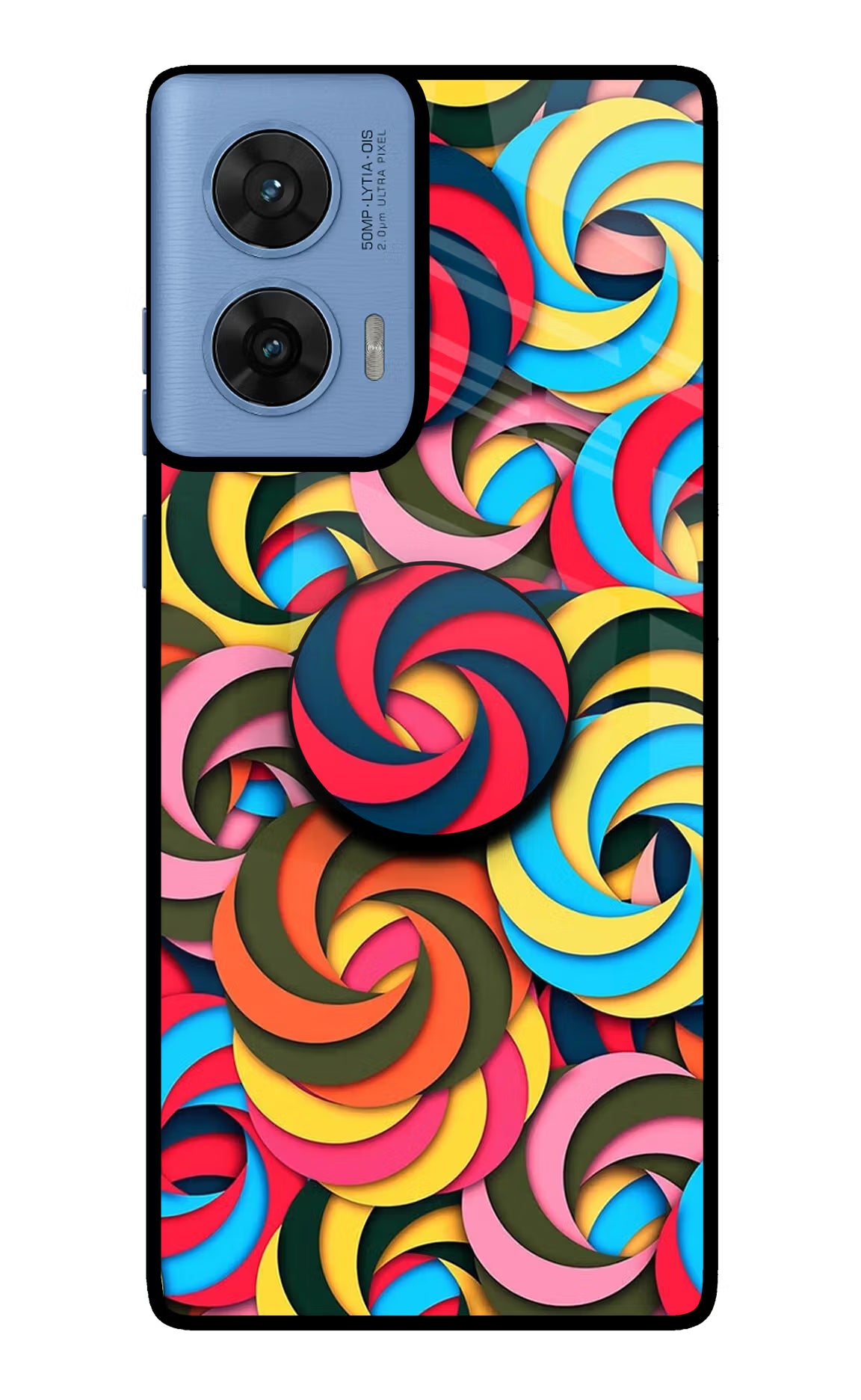 Spiral Pattern Moto G96 5G Pop Case by Casekaro