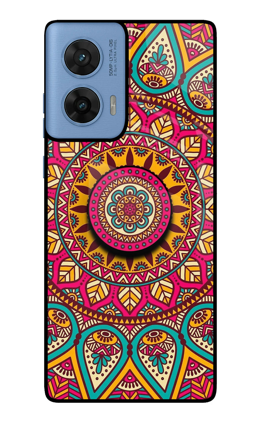 Mandala Moto G96 5G Pop Case, Glass case