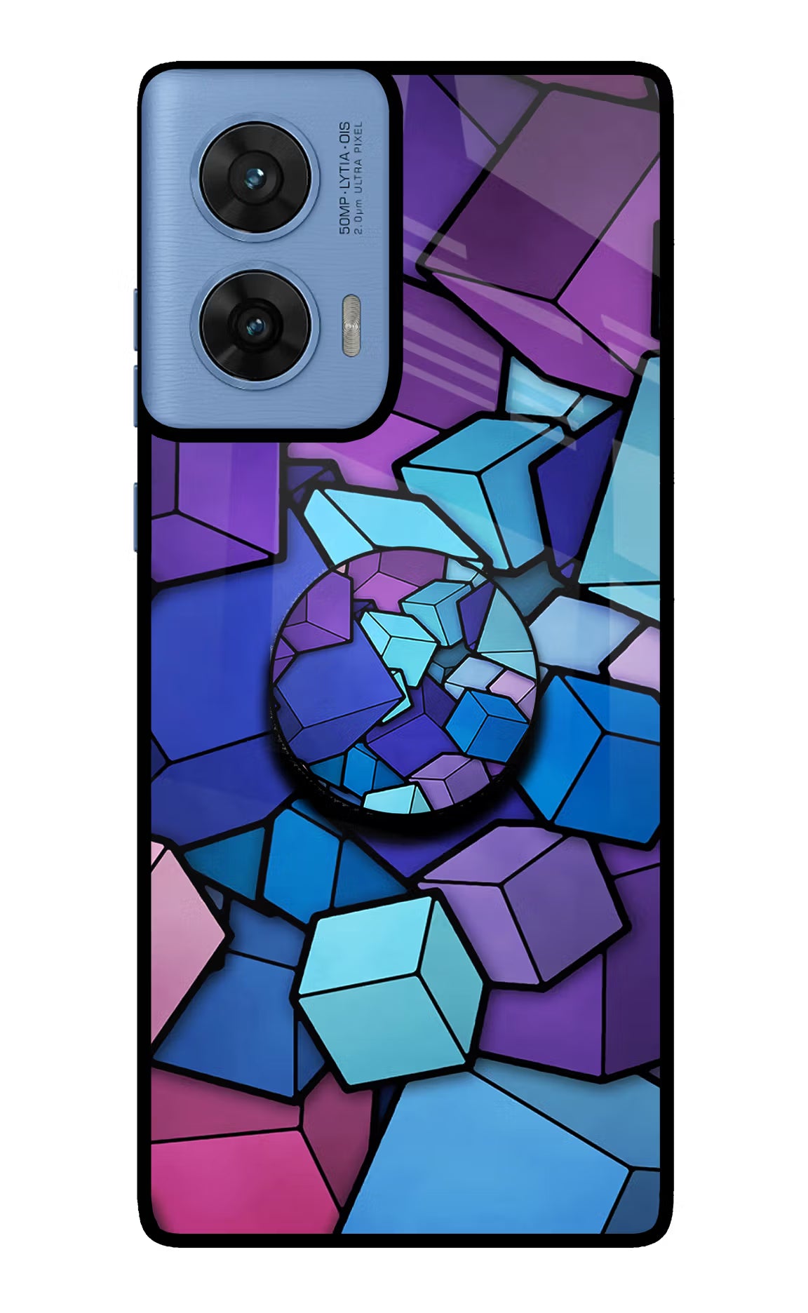 Cubic Abstract Moto G96 5G Pop Case by Casekaro