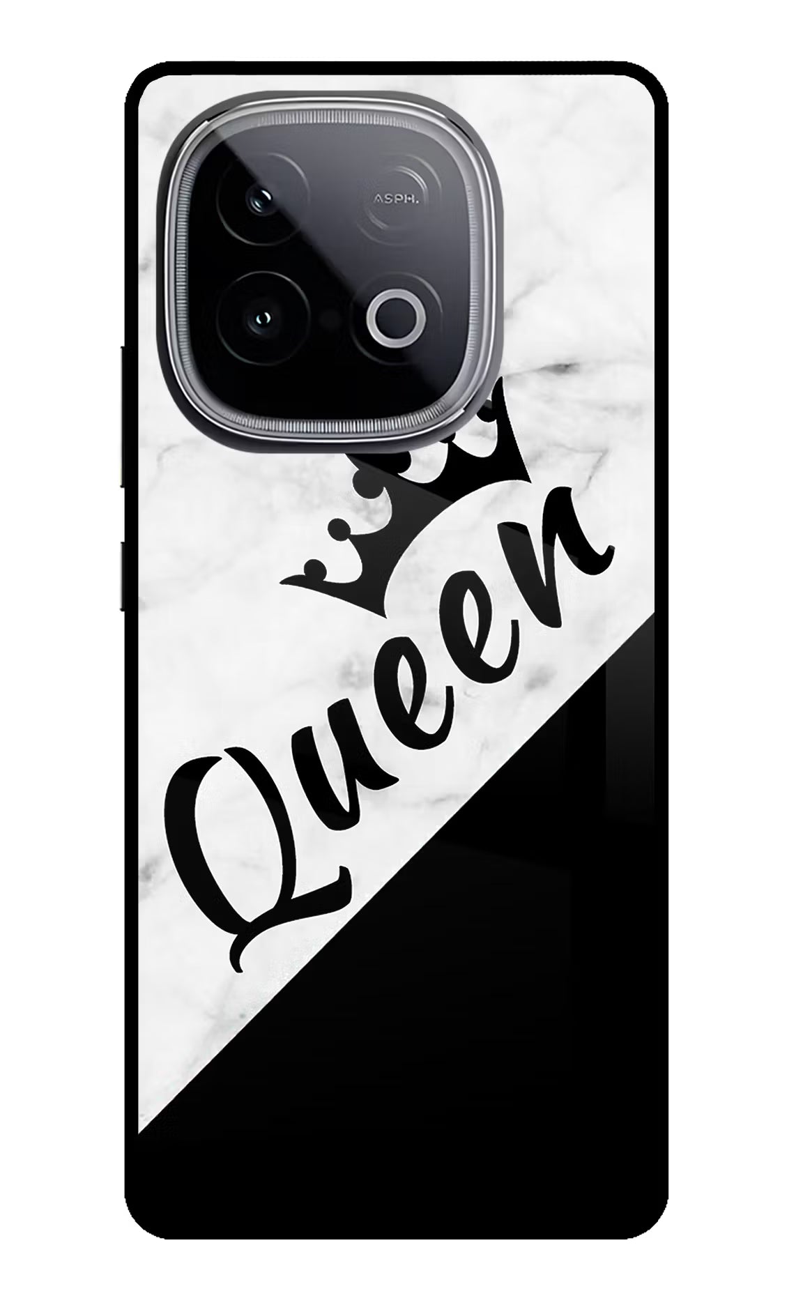 Queen iQOO Neo 10 Glass Case Back Cover by Casekaro