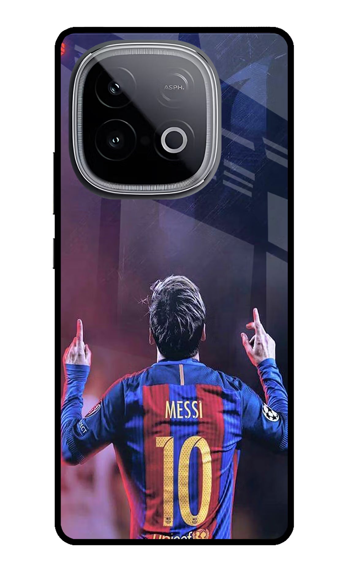 Messi iQOO Neo 10 Glass Case Back Cover by Casekaro