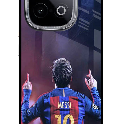 Messi iQOO Neo 10 Glass Case Back Cover by Casekaro