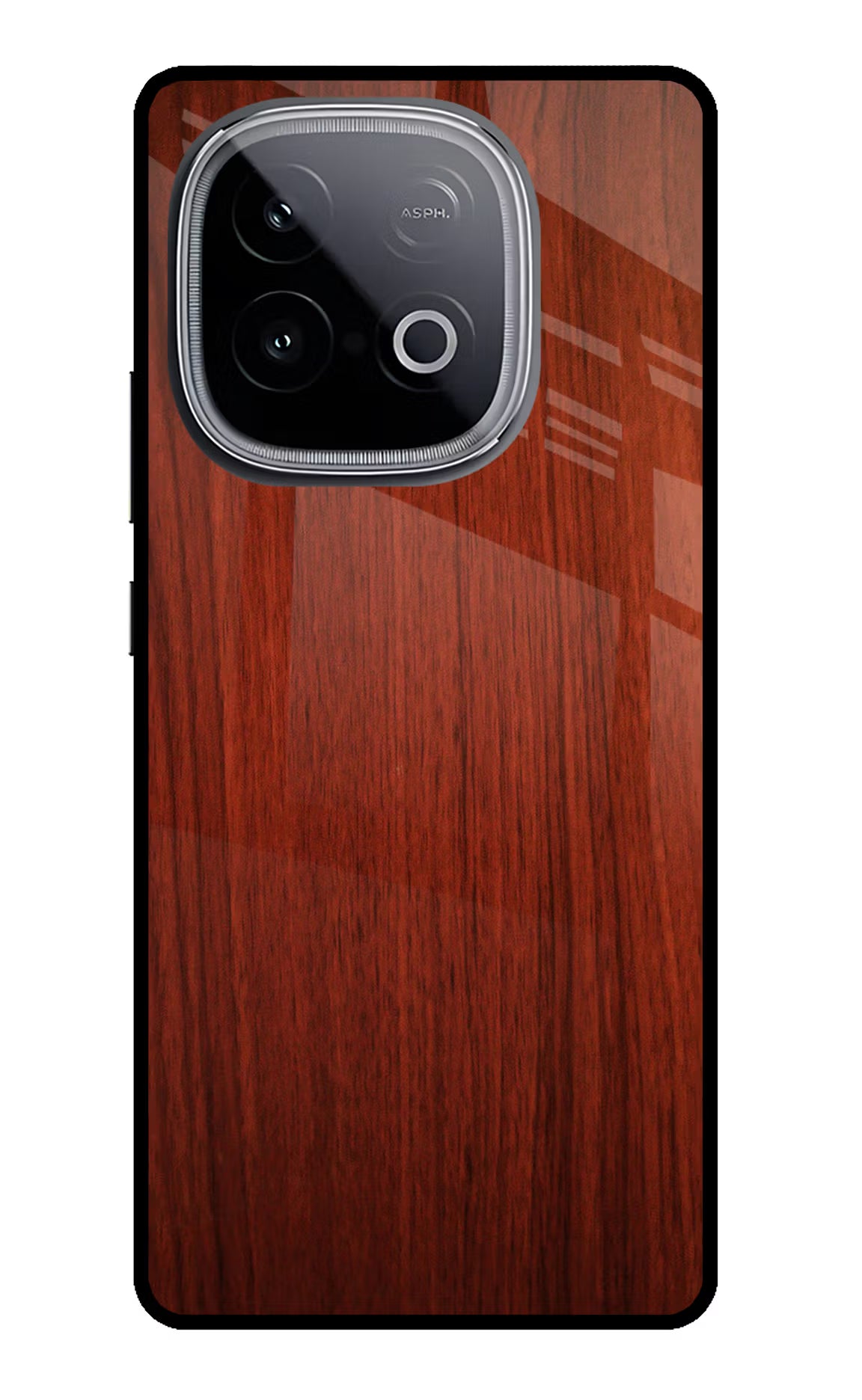 Wooden Plain Pattern iQOO Neo 10 Glass Case Back Cover by Casekaro