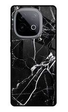 Black Marble Pattern iQOO Neo 10 Glass Case