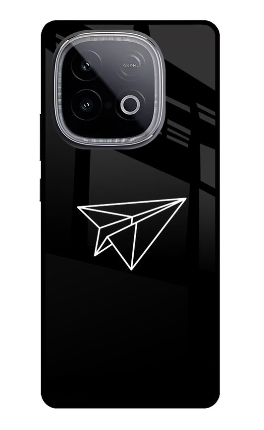 Paper Plane White iQOO Neo 10 Glass Case
