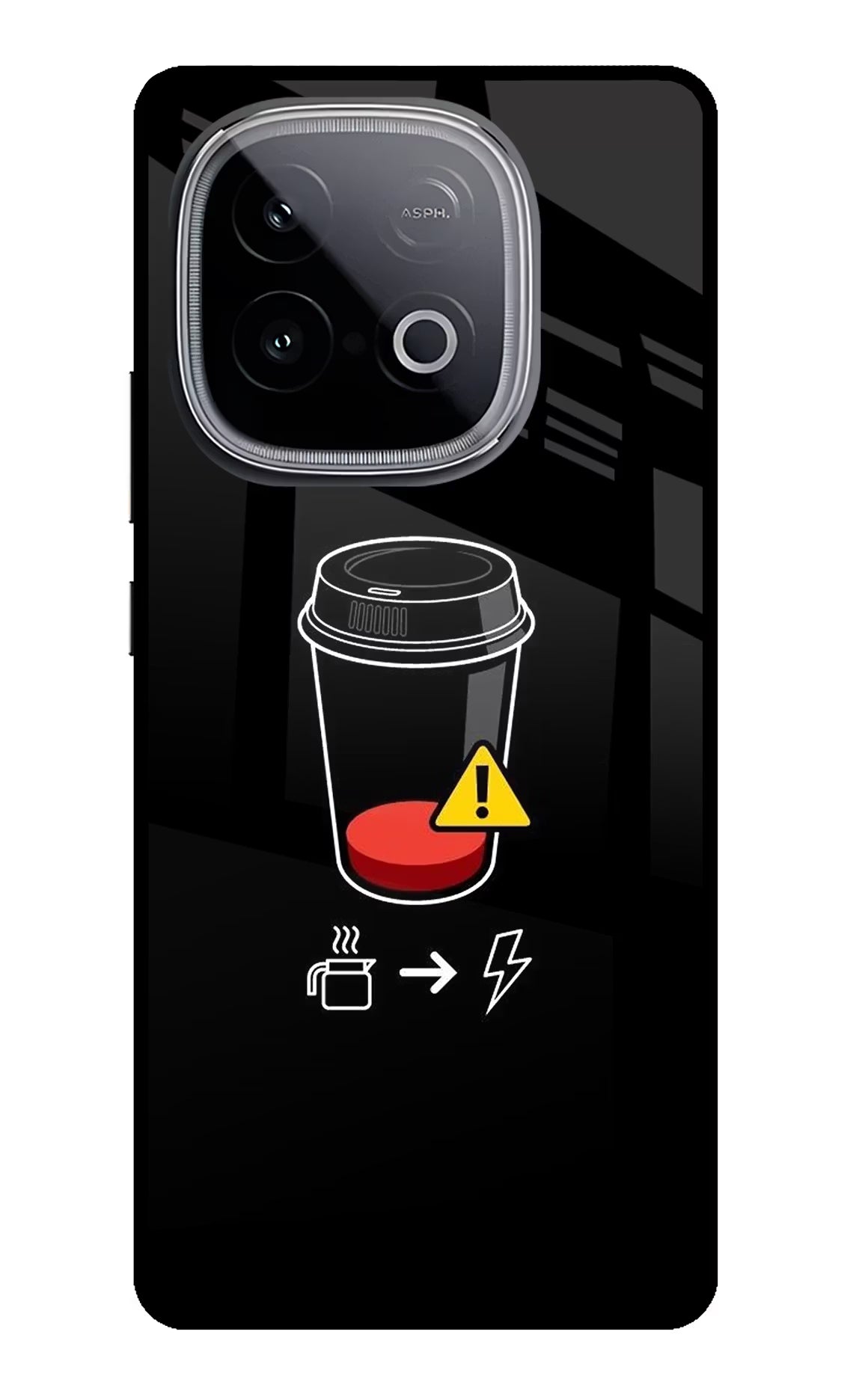 Coffee iQOO Neo 10 Glass Case Back Cover by Casekaro