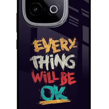 Everything Will Be Ok iQOO Neo 10 Glass Case Back Cover by Casekaro