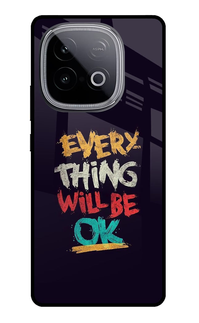 Everything Will Be Ok iQOO Neo 10 Glass Case Back Cover by Casekaro