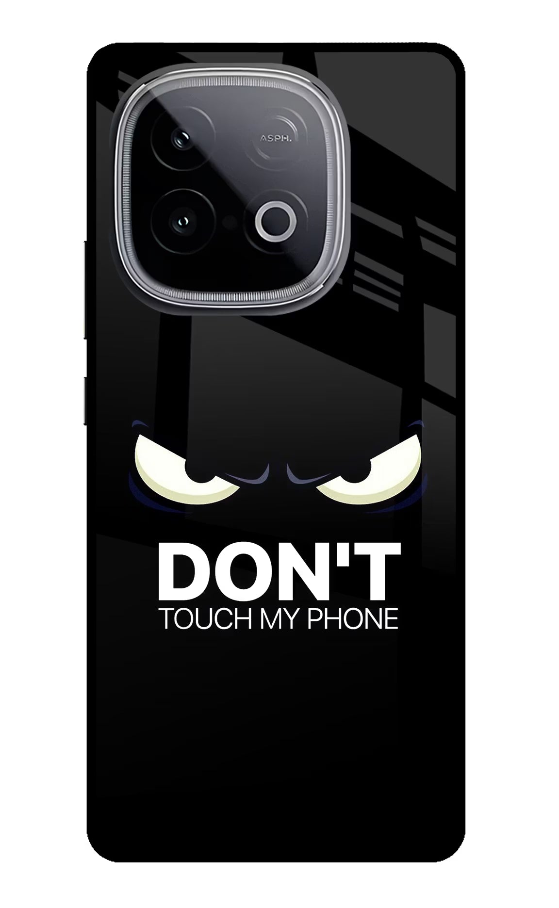 Don'T Touch My Phone iQOO Neo 10 Glass Case Back Cover by Casekaro