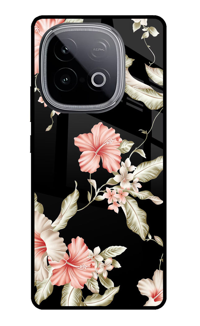 Flowers iQOO Neo 10 Glass Case Back Cover by Casekaro