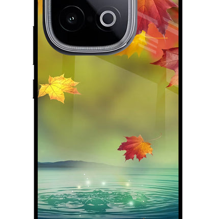 Flowers iQOO Neo 10 Glass Case Back Cover by Casekaro