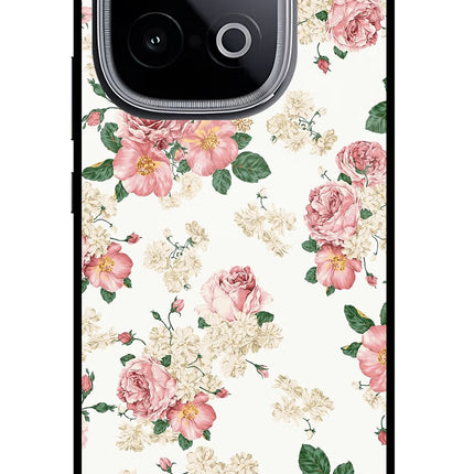 Flowers iQOO Neo 10 Glass Case Back Cover by Casekaro