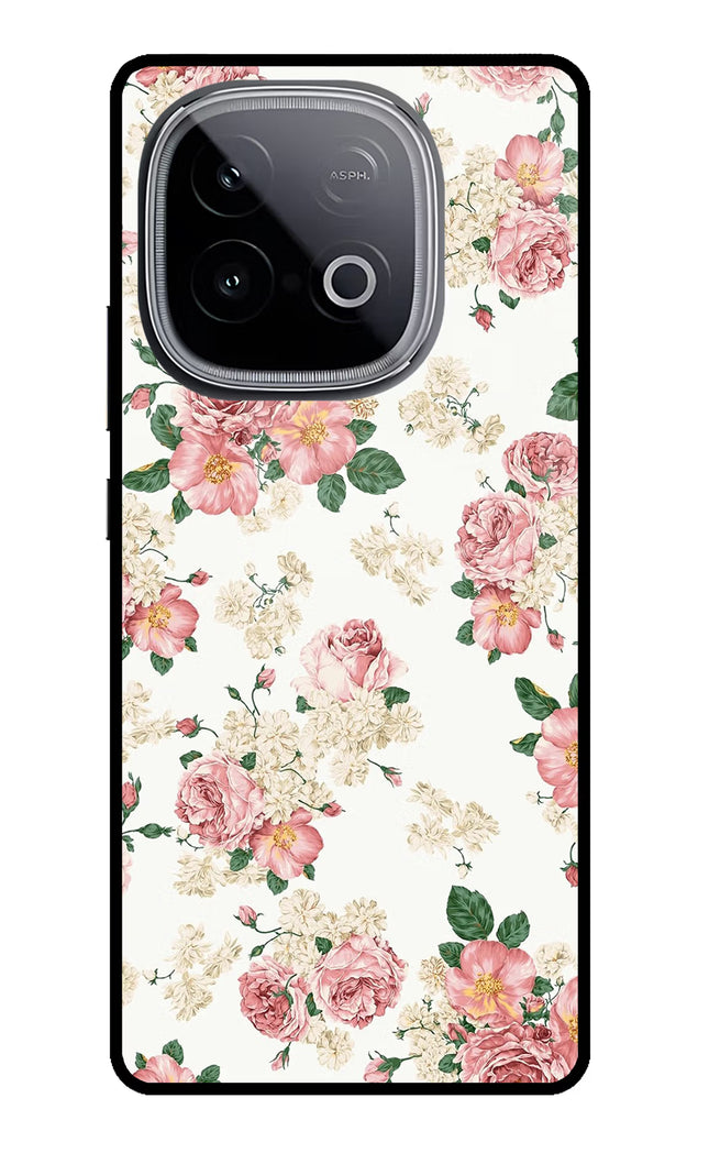 Flowers iQOO Neo 10 Glass Case Back Cover by Casekaro