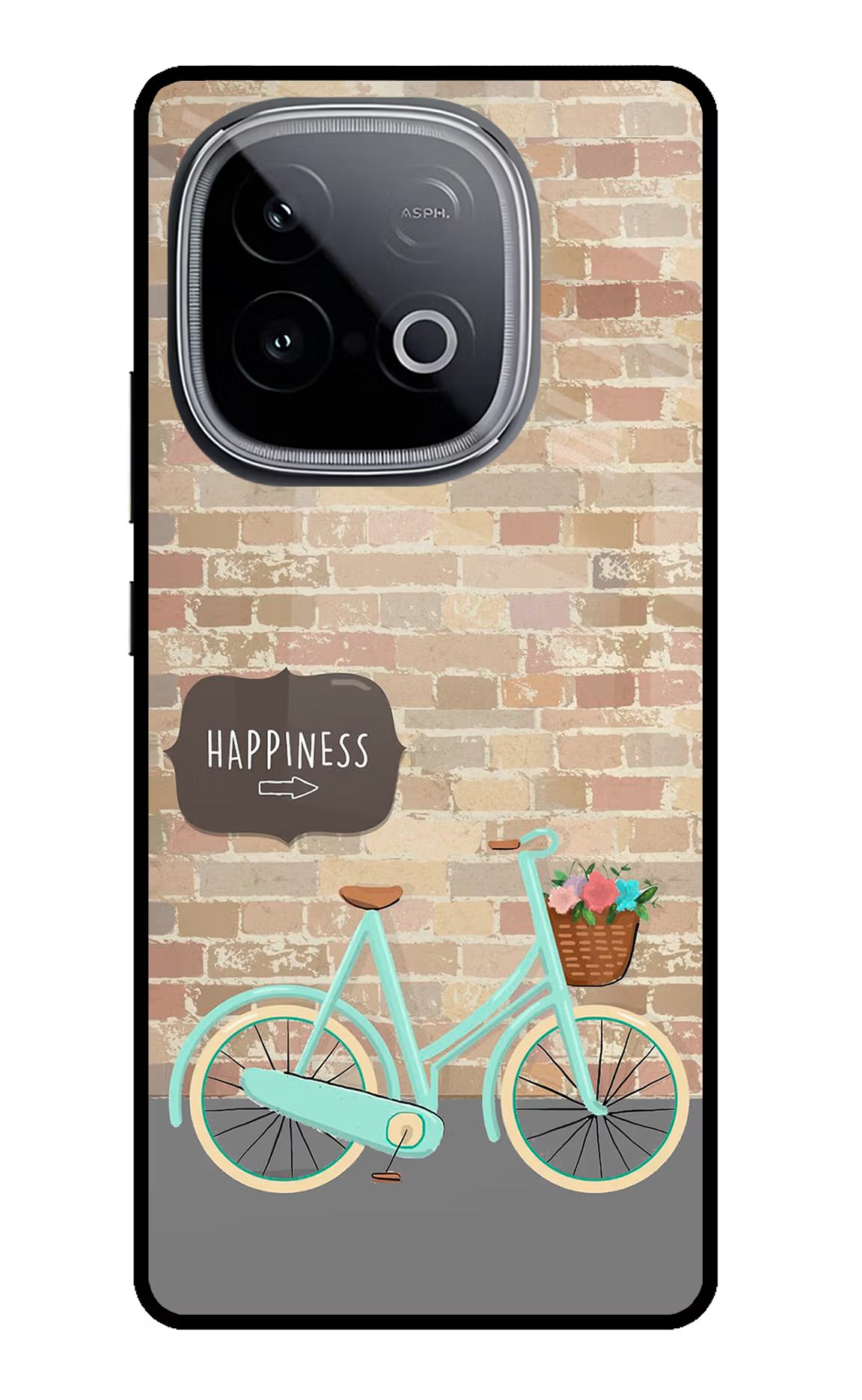 Happiness Artwork iQOO Neo 10 Glass Case Back Cover by Casekaro