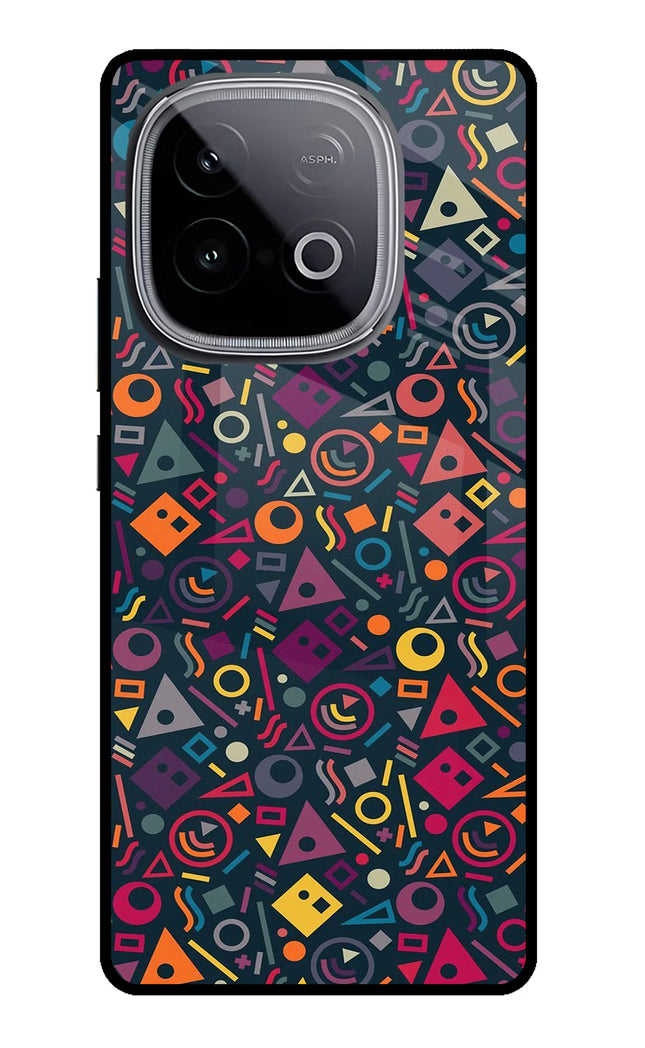 Geometric Abstract iQOO Neo 10 Glass Case Back Cover by Casekaro