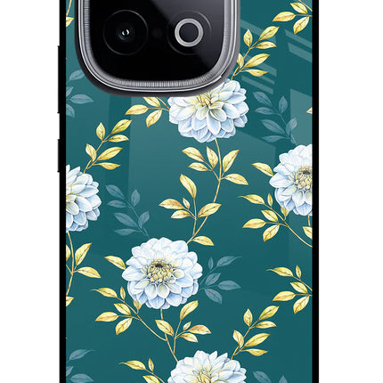 Flowers iQOO Neo 10 Glass Case Back Cover by Casekaro