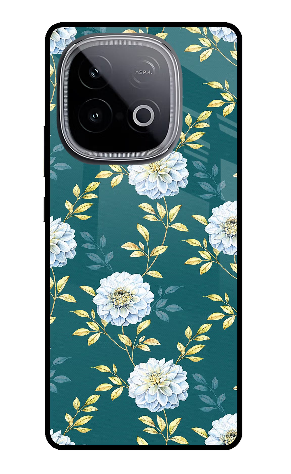 Flowers iQOO Neo 10 Glass Case Back Cover by Casekaro