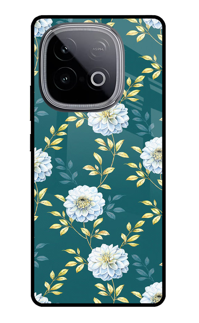 Flowers iQOO Neo 10 Glass Case Back Cover by Casekaro