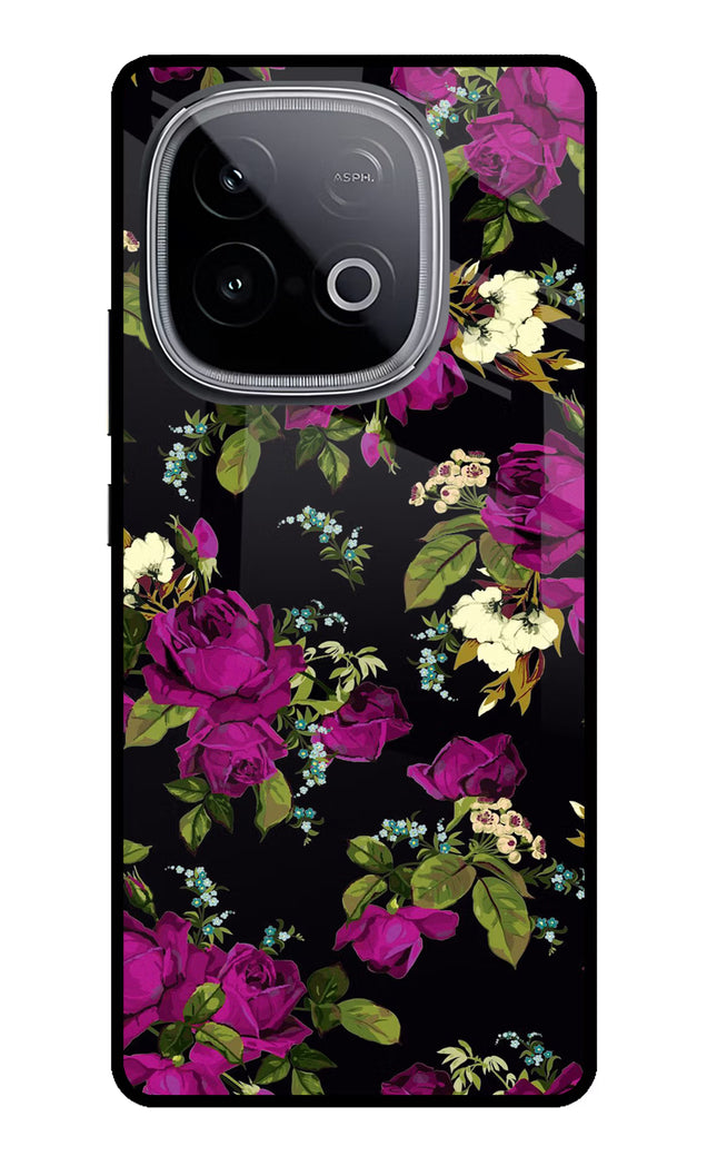 Flowers iQOO Neo 10 Glass Case Back Cover by Casekaro