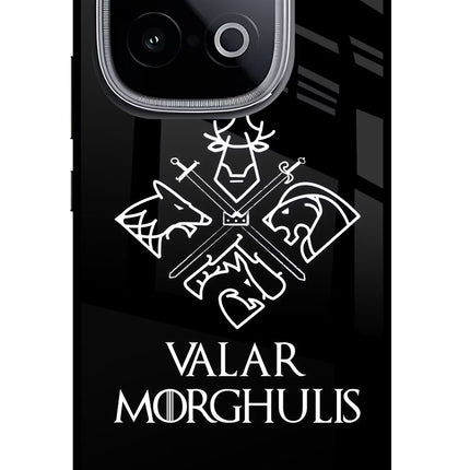 Valar Morghulis | Game Of Thrones iQOO Neo 10 Glass Case Back Cover by Casekaro