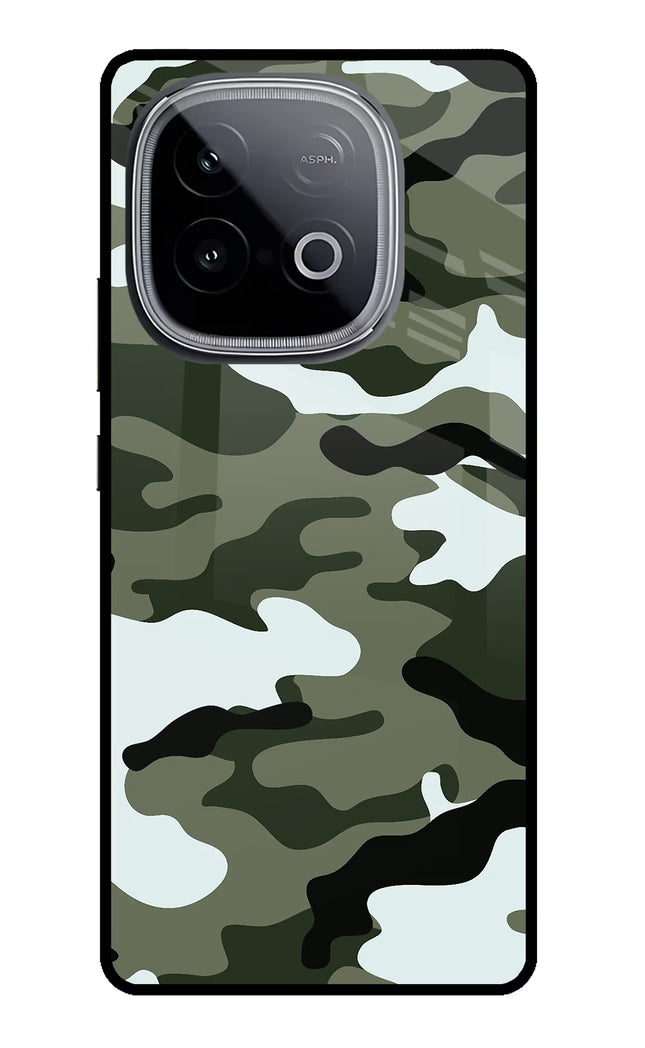 Camouflage iQOO Neo 10 Glass Case Back Cover by Casekaro