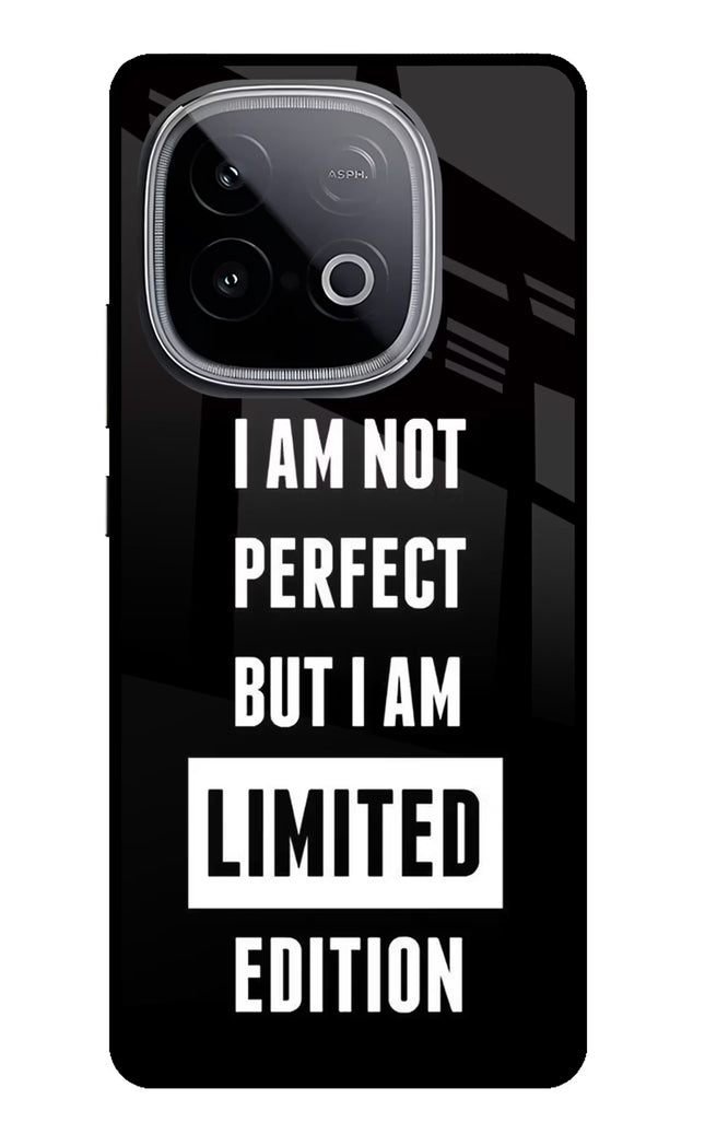 I Am Not Perfect But I Am Limited Edition iQOO Neo 10 Glass Case Back Cover by Casekaro