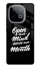 Open Your Mind Before Your Mouth iQOO Neo 10 Glass Case