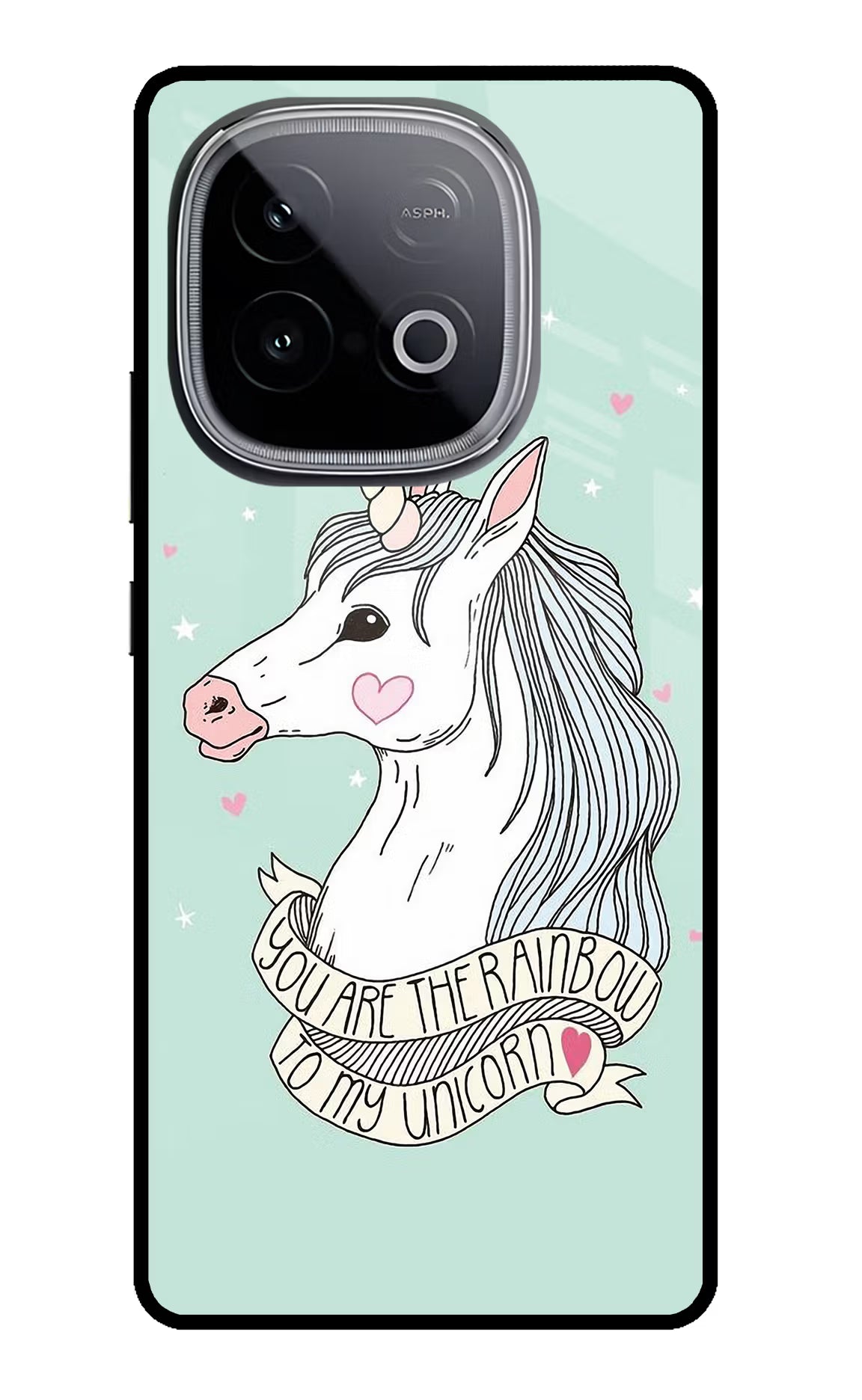 Unicorn Wallpaper iQOO Neo 10 Glass Case Back Cover by Casekaro