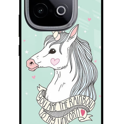 Unicorn Wallpaper iQOO Neo 10 Glass Case Back Cover by Casekaro