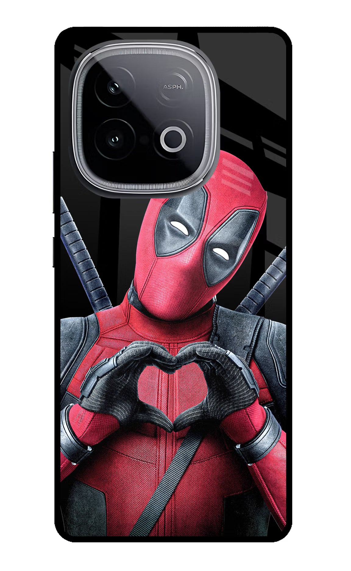 Deadpool iQOO Neo 10 Glass Case Back Cover by Casekaro