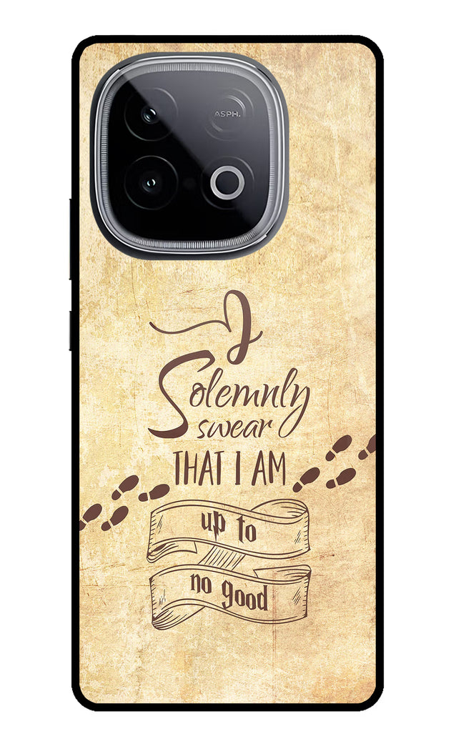 I Solemnly swear that i up to no good iQOO Neo 10 Glass Case Back Cover by Casekaro