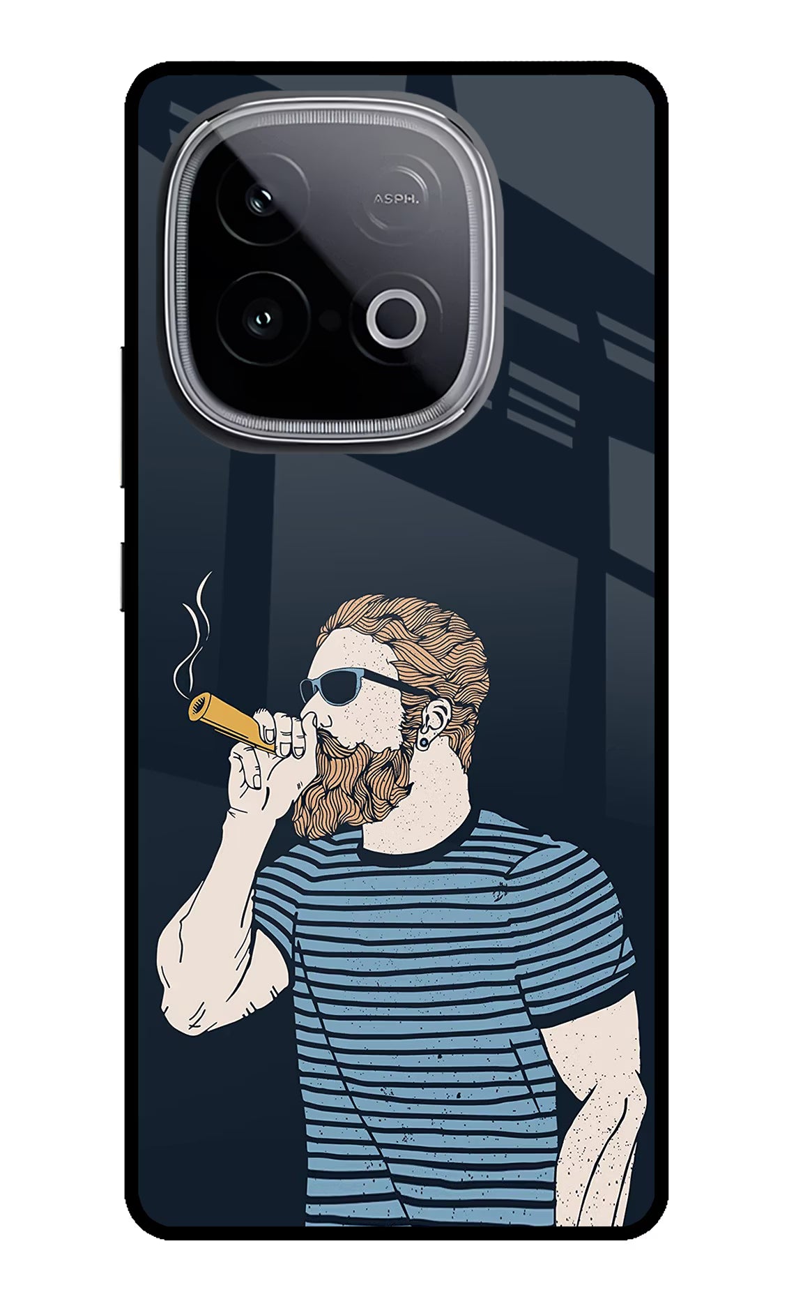 Smoking iQOO Neo 10 Glass Case Back Cover by Casekaro