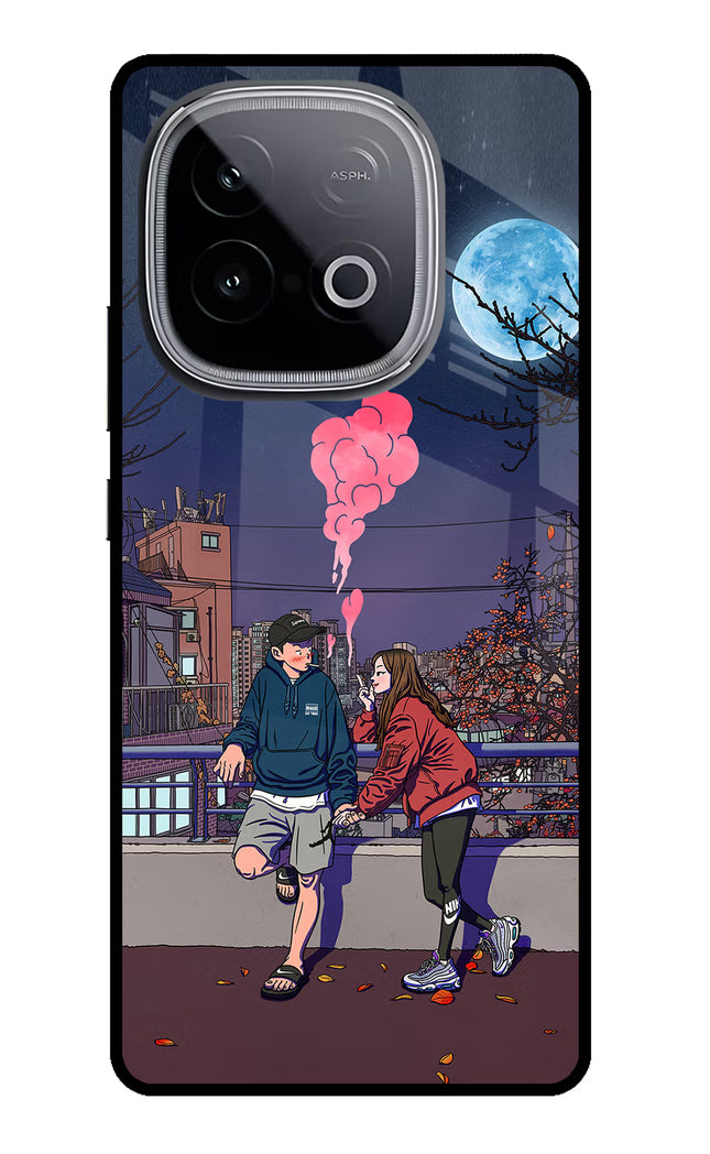 Chilling Couple iQOO Neo 10 Glass Case Back Cover by Casekaro