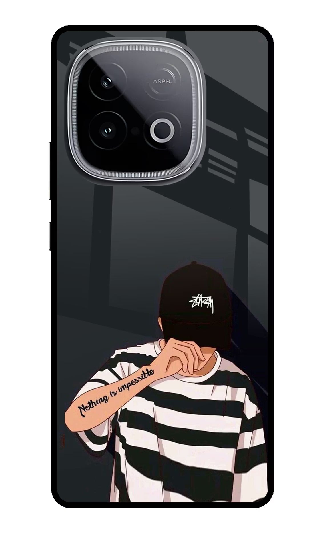 Aesthetic Boy iQOO Neo 10 Glass Case Back Cover by Casekaro