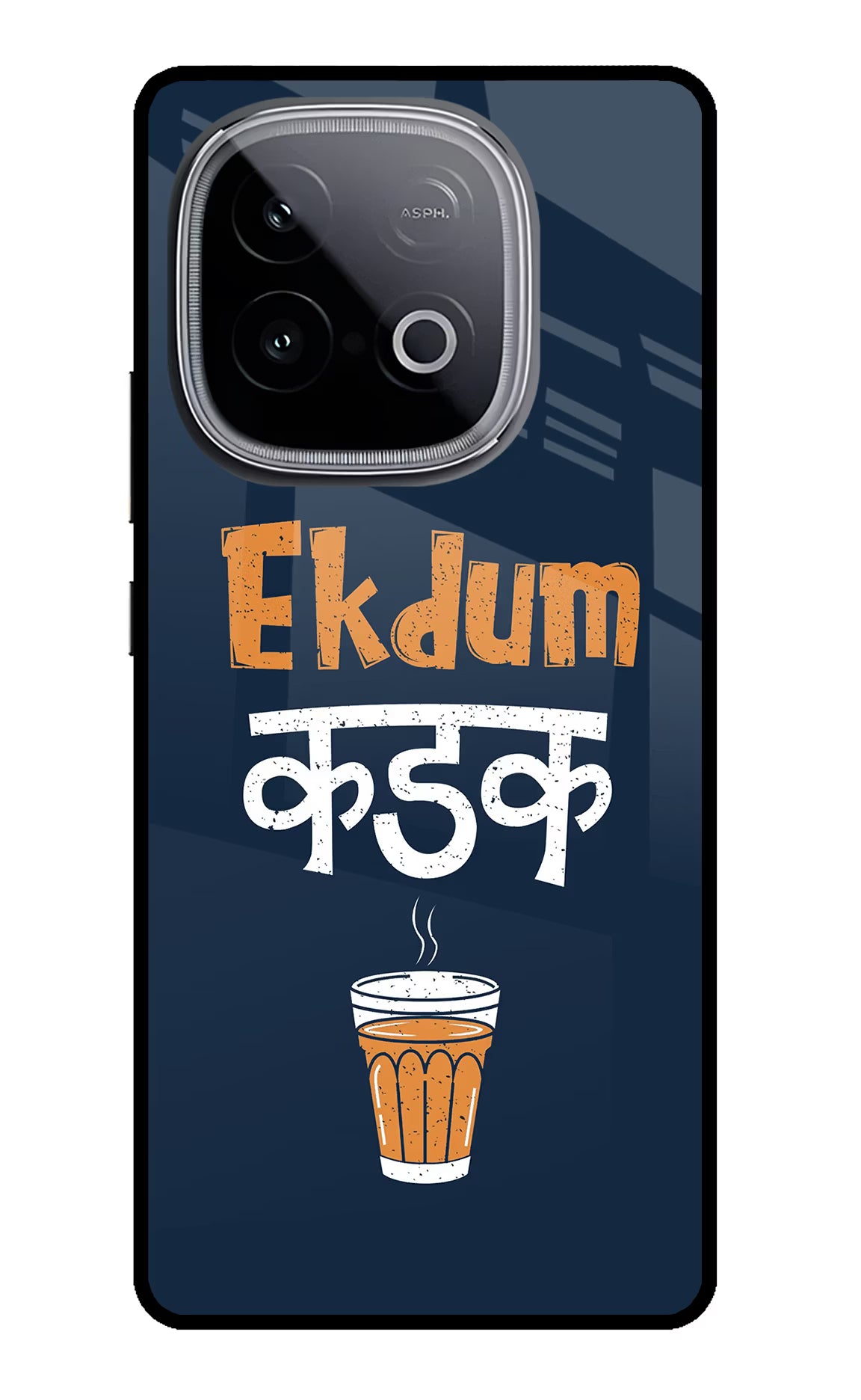 Ekdum Kadak Chai iQOO Neo 10 Glass Case Back Cover by Casekaro