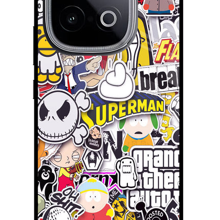 Sticker Bomb iQOO Neo 10 Glass Case