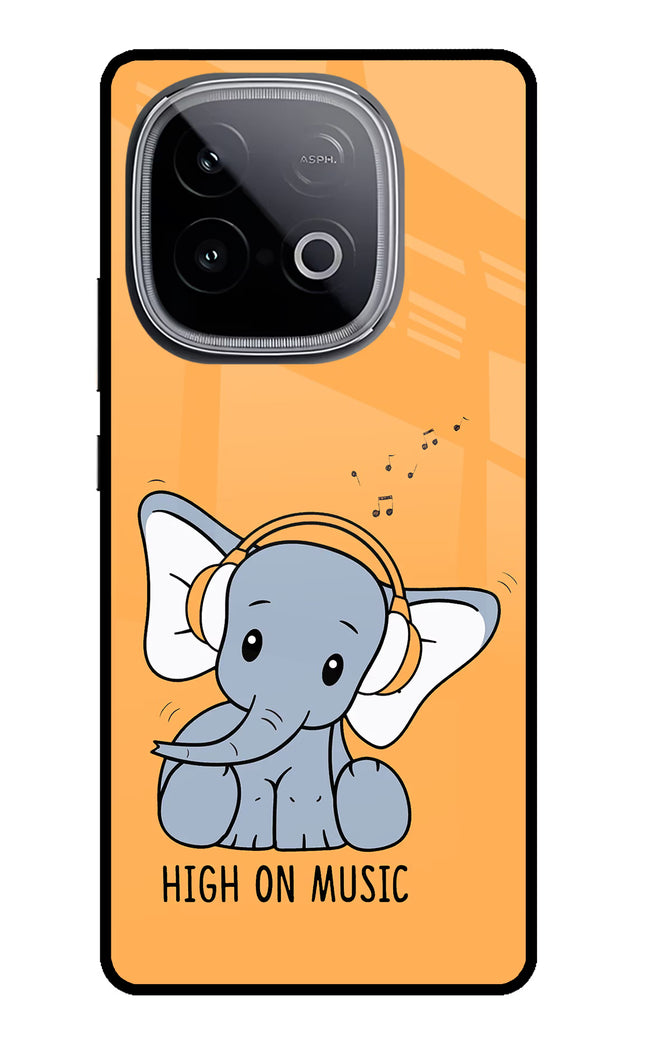 High On Music iQOO Neo 10 Glass Case Back Cover by Casekaro